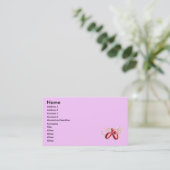 赤いToeshoesの名刺 名刺 (スタンド正面)