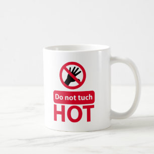 赤いtouch記号を使用しない コーヒーマグカップ