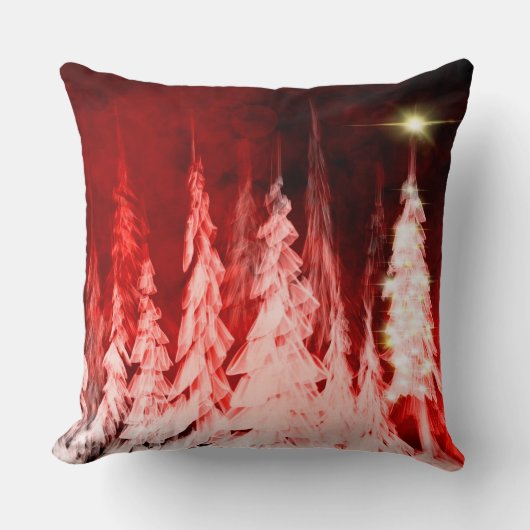 赤いTrees2 -装飾用クッション クッション (正面)