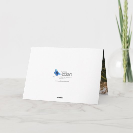 赤いwaratahの花の芸術の結婚式のサンキューカード カード (裏面)