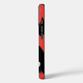 「赤いXs on Black with Hidden Eyes」 Case-Mate iPhoneケース (裏面 / 左)