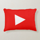 赤いYouTubeボ遊タン アクセントクッション (正面)