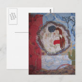 赤うさぎポストカード ポストカード (正面/裏面)