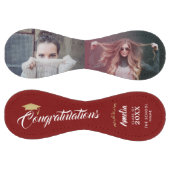 赤おめでとうございます卒業2写真 ソフトボール (パネル)