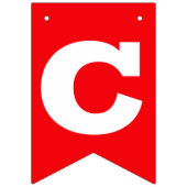 赤おめでとう卒業 バンティングフラッグ (第2の旗)