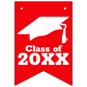 赤おめでとう卒業 バンティングフラッグ (第1の旗)