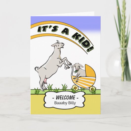 赤おもしろいちゃんシャワー招待状子供 カード (正面)