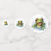 赤おもしろいちゃんシャワー用カエル コンフェッティ (裏面)