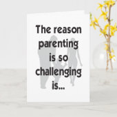 赤おもしろいちゃんシャワー用グリーティングカード カード (黄色い花)