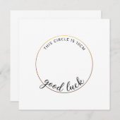 赤おもしろいちゃんシャワー10 cm妊娠新生児ギフト 招待状 (正面/裏面)