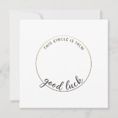 赤おもしろいちゃんシャワー10 cm妊娠新生児ギフト 招待状 (正面)