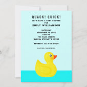 赤おもしろいちゃんシャワー 招待状 (正面)