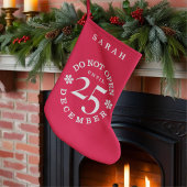 赤おもしろいはクリスマスストッキングまで開かない スモールクリスマスストッキング