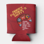 赤おもしろいジョイスティック父の日の挨拶 缶クーラー (裏面)