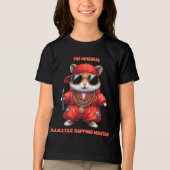 赤おもしろいズボン付きH.A.M.T.E.R.ラプマスター トライブレンドTシャツ (正面)