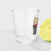 赤おもしろいヴィンテージトラックビール応援! ショットグラス (左)