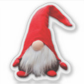 赤おもしろい格言クリスマスコンター シール (正面)