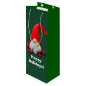 赤おもしろい格言クリスマストースト ワインギフトバッグ (裏面アングル)
