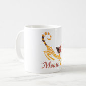 赤おもしろい猫 コーヒーマグカップ (正面左)