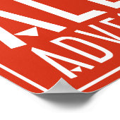 赤おもしろい白すべての火星トレッキングアドベンチャー ポスター (角)