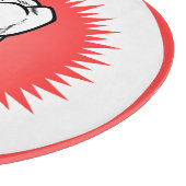 赤おもしろい白ベージュ抽出モルスターバスト カッティングボード (角)