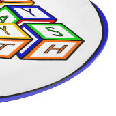 赤おもしろい青イエローグリーンキッズブロック カッティングボード (角)