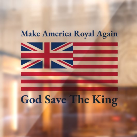 赤おもしろい青メイクアメリカ再王室の度ベクターアート ウィンドウサイン (シート2)