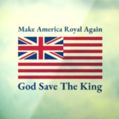 赤おもしろい青メイクアメリカ再王室の度ベクターアート ウィンドウサイン (シート3)