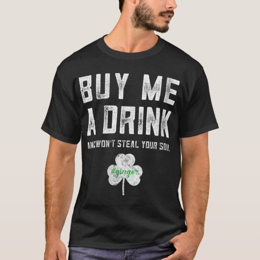 赤おもしろい頭St patricks day飲み放題Gi Tシャツ (正面)