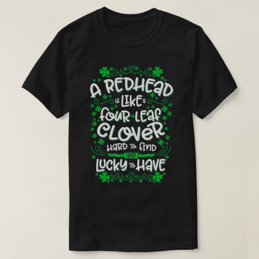 赤おもしろい髪を愛する人のためのアイルランドの赤毛 Tシャツ (デザイン正面)