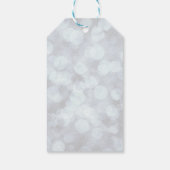 赤おもちゃのトラックのクリスマスで平和の愛と喜び ギフトタグ (裏面)