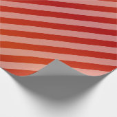 赤および対角線は縞で飾ります ラッピングペーパー (角)