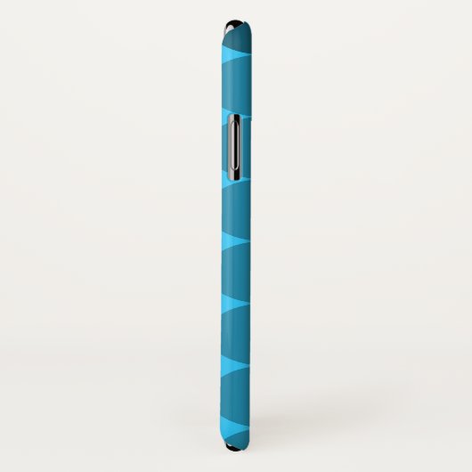 赤および水の正気でないモノグラム Case-Mate iPhoneケース (裏面/右)