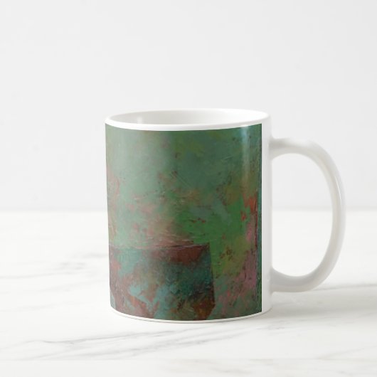 赤および緑 コーヒーマグカップ (右)