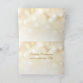 赤および金ゴールドのつまらないもののドイツ人のクリスマス シーズンカード (内部)