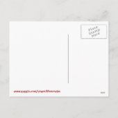 赤および金ゴールドのヘビの郵便はがきの年 シーズンポストカード (裏面)