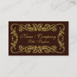 赤および金ゴールドの優雅 名刺