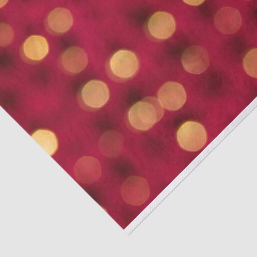 赤および金ゴールドの輝きのティッシュペーパー 薄葉紙 (詳細)