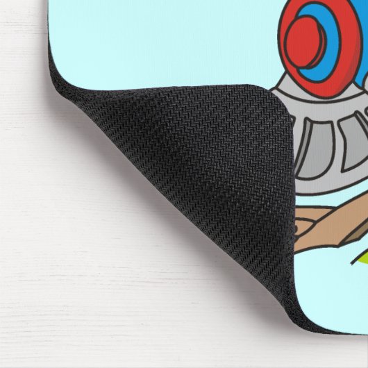 赤および青い列車のTシャツおよびギフト マウスパッド (コーナー)