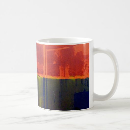 赤および青 コーヒーマグカップ (右)