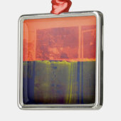 赤および青 メタルオーナメント (左)