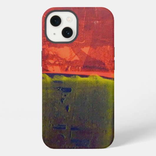 赤および青 iPhoneケース (裏面)
