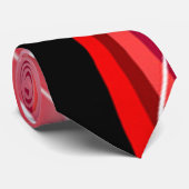 赤および黒の渦巻 ネクタイ (ロール)