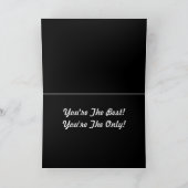 赤および黒の私の恋人のバレンタインカードがあって下さい シーズンカード (内部)