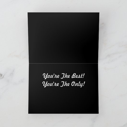 赤および黒の私の恋人のバレンタインカードがあって下さい シーズンカード (内部)