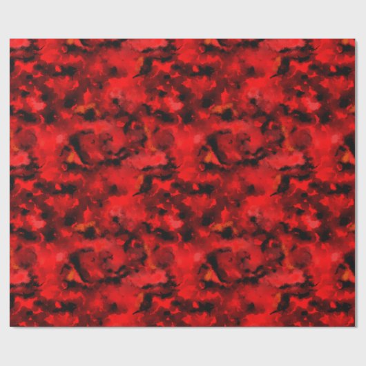 赤および黒は包装紙、迷彩柄の炎に大理石模様をつけました ラッピングペーパー (フラット)
