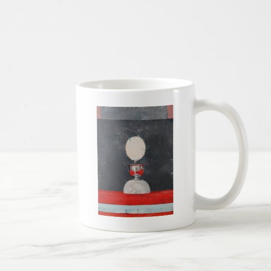 赤および黒上の卵 コーヒーマグカップ (右)