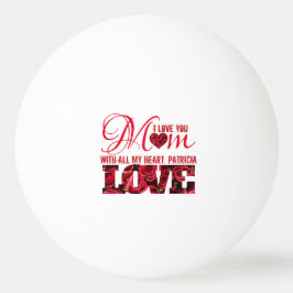 赤お母さん可愛いフローラモダン母の日 卓球ボール
