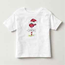 赤お洒落いクリスマス トドラーTシャツ