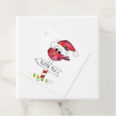 赤お洒落いクリスマス フェイバータグ (インサイチュ)